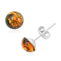 Baltic Amber Glow Ball Stud Earrings - Sticky add to cart bar