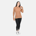 Tamsy Brown Knit Turtleneck - XS - Sticky add to cart bar