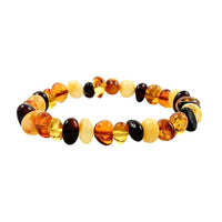 Baltic Amber Drift Beads Stretch Bracelet
