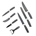 Closeout Black and Silver 7pc Kitchen Knife Set - Sticky add to cart bar