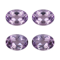 AA Rose De France Amethyst Set of 4 (Ovl 7x5 mm) 2.81 ctw Loose Gemstone