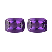 Amethyst Set of 2 (Cush 8x6 m) 2.31 ctw Loose Gemstone
