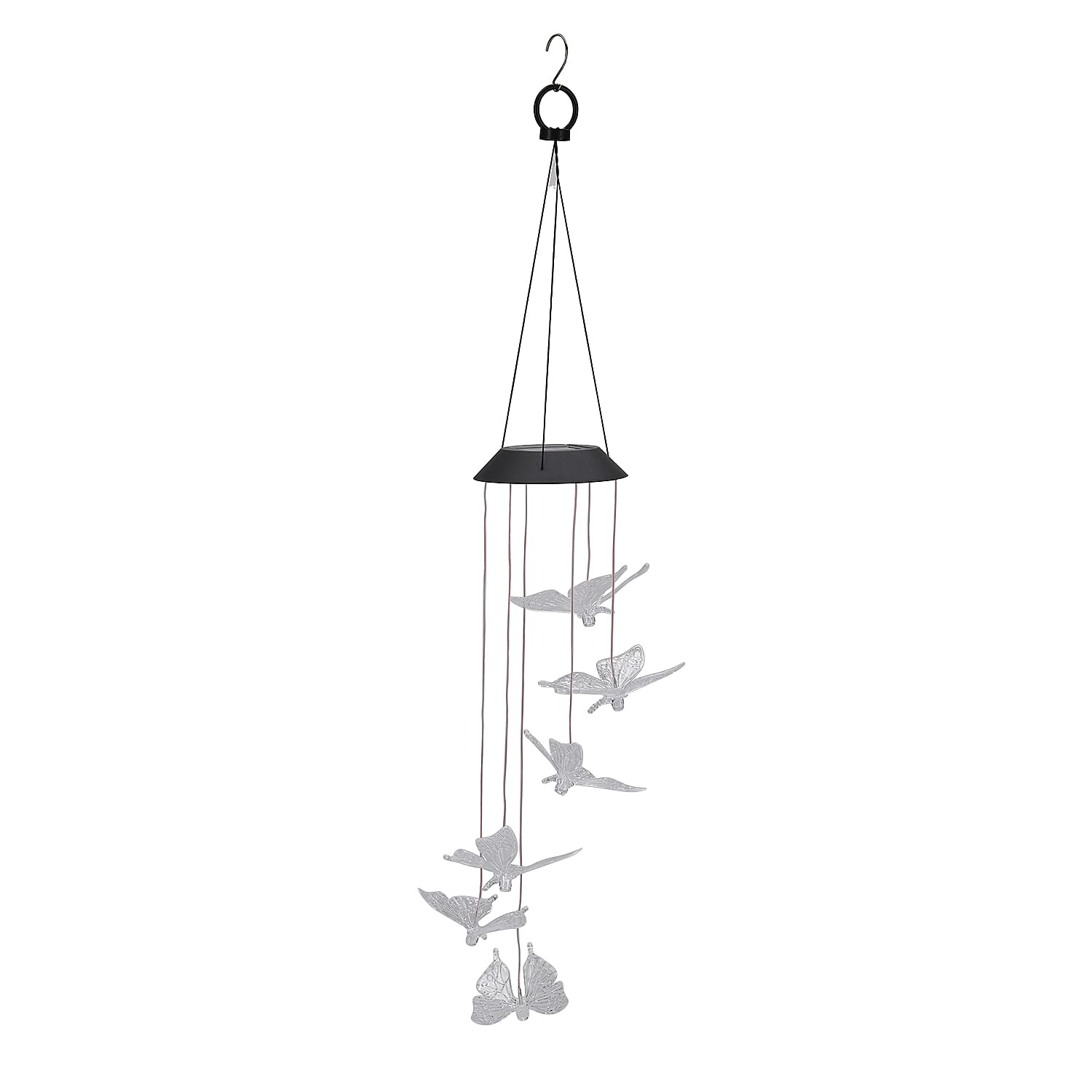 Multicolor Slow Flashing LED Solar Wind Chime (31.49") (1.2V/AA 600mAh Ni-MH)