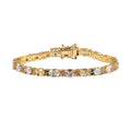 Tennis Bracelet in Platinum Over Sterling Silver - Sticky add to cart bar