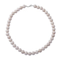 White Calcite Beaded Necklace (18 Inches) in Sterling Silver 320.00 ctw - Sticky add to cart bar