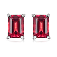 Rhapsody 950 Platinum AAAA Ouro Fino Rubellite Solitaire Stud Earrings 1.60 ctw