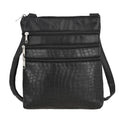 Black Croco Embossed Faux Leather Sling Bag - Sticky add to cart bar