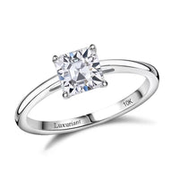 IGI Certified 14K White Gold Luxuriant Lab Grown Diamond (VS) Solitaire Ring (Size 8.0) 1.00 ctw