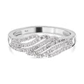 Diamond Ring in Platinum Over Sterling Silver (Size 10.0) 0.33 ctw - Sticky add to cart bar