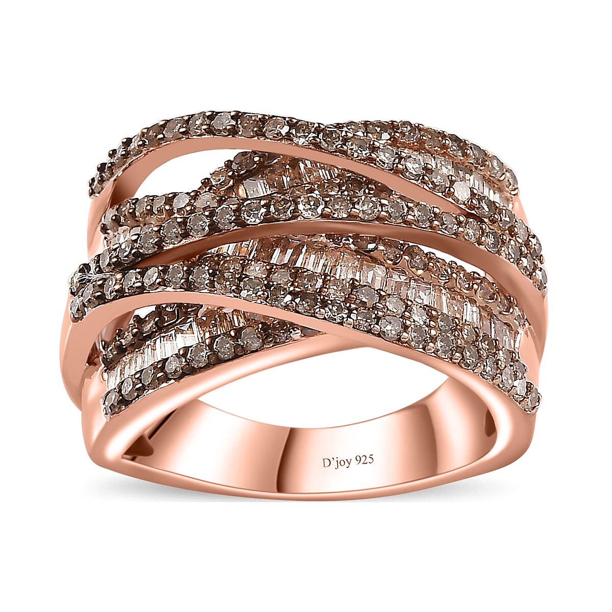 Natural Champagne Diamond Ring 1.50 ctw