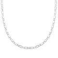 Italian Sterling Silver Figaro Necklace 20 Inches 9.90 Grams - Sticky add to cart bar