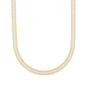Italian Sterling Silver Ice Flat Chain Necklace 18 Inches 20.05 GRams - Sticky add to cart bar