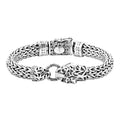 Bali Legacy Sterling Silver Jaguar Bracelet (7.50 In) (61.25 g) - Sticky add to cart bar