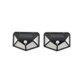 Set of 2 Black Solar Motion Sensor LED Wall Lamp - Sticky add to cart bar
