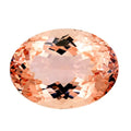 One Of A Kind Certified & Appraised AAAA Marropino Morganite (Oval Free Size) 18.02 ctw - Sticky add to cart bar