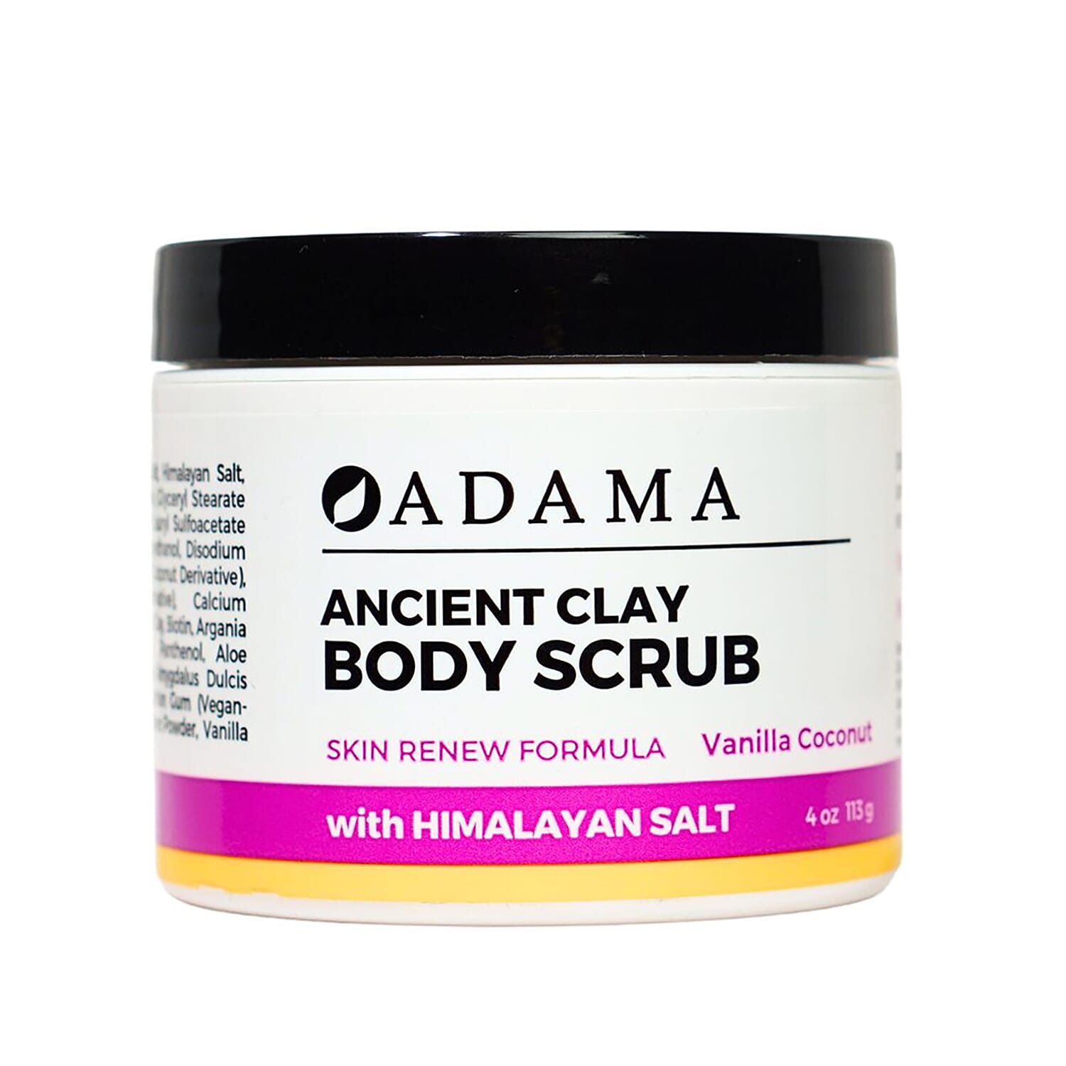 Clay Body Scrub w/ Sea Salt - Vanilla Coconut