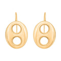 Italian 14K YG Over Sterling Silver Statement Earrings (6.80 g) - Sticky add to cart bar