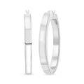 Italian Sterling Silver Bold Hoop Statement Earrings 7.50 Grams - Sticky add to cart bar