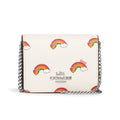 Coach Multi Color Rainbow Print Canvas & Leather Mini Wallet On A Chain (4"x1"x3") (Ships in 8-10 Business Days) - Sticky add to cart bar