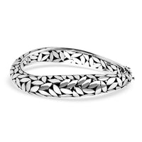 Bali Legacy Sterling Silver Bangle Bracelet (6.50 In) (39.94 g)