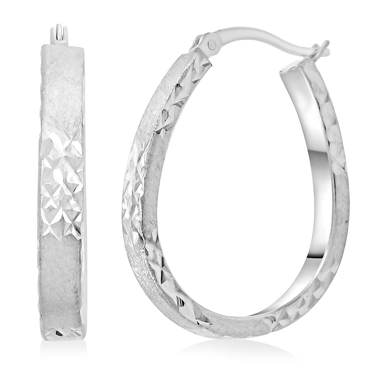 Sterling Silver Hoop Earrings (3.10 g)