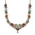 Sky Blue Topaz and Multi Gemstone Necklace 18 Inches in Vermeil Yellow Gold Over Sterling Silver 26.30 ctw (Del. in 8-10 Days) - Sticky add to cart bar