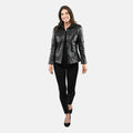 Black Sheep Leather Shacket with Button up Design - S - Sticky add to cart bar