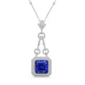 Chairman Vault Collection Certified & Appraised Rhapsody 950 Platinum AAAA Tanzanite and E-F VS Diamond Pendant Necklace 18 Inches 24.80 Grams 24.85 ctw - Sticky add to cart bar