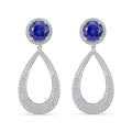Chairman Vault Collection Certified & Appraised Rhapsody 950 Platinum AAAA Tanzanite and E-F VS Diamond Earrings 24.30 Grams 18.65 ctw - Sticky add to cart bar