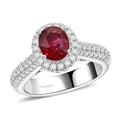 Chairman Vault Collection Certified & Appraised Rhapsody 950 Platinum AAAA Montepuez Ruby, Diamond (E-F, VS) (1.22 cts) Ring (Size 7.0) (11.60 g) 3.35 ctw - Sticky add to cart bar