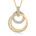 Clarte Starry Night Collection Moissanite Pendant Necklace 18 Inches in Vermeil Yellow Gold Over Sterling Silver 0.65 ctw - Sticky add to cart bar