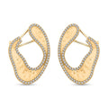 Clarte Foglia Collection Moissanite Earrings in Vermeil Yellow Gold Over Sterling Silver 1.40 ctw - Sticky add to cart bar