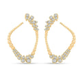 Clarte Perle Collection Moissanite Earrings in Vermeil Yellow Gold Over Sterling Silver 0.80 ctw - Sticky add to cart bar