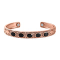 Artisan Crafted Thai Black Spinel Creature Cuff Bracelet in 14K Rose Gold Over Copper with Magnet (7.25 In) 7.80 ctw - Sticky add to cart bar