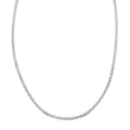 Sterling Silver Zig-Zag Herringbone Chain Necklace (18 Inches) (3.90 Grams) - Sticky add to cart bar