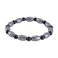 Terahertz and Shungite 61.00 ctw Beaded Stretch Bracelet
