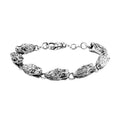 Bali Legacy Sterling Silver Dragon Head Link Bracelet (8.00 In) 27.60 Grams - Sticky add to cart bar