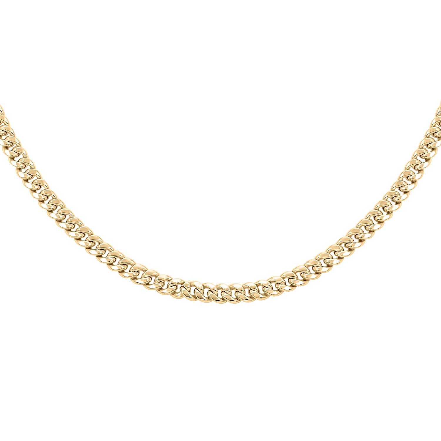 10K Yellow Gold 4.5mm Miami Cuban Chain Necklace 24 Inches 13.40 Grams