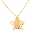 Italian 10K Yellow Gold Star Necklace 18-20 Inches 1.53 Grams - Sticky add to cart bar
