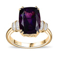 Luxoro 10K Yellow Gold AAA Moroccan Amethyst, Diamond (G-H, I2) (0.15 cts) Ring (Size 10.0) 7.35 ctw - Sticky add to cart bar