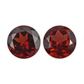 Mozambique Garnet Set of 2 (Rnd 7 mm) 2.66 ctw Loose gemstone - Sticky add to cart bar