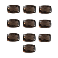 Brazilian Smoky Quartz Set of 10 (Cush 6x4 mm) 4.25 ctw Loose gemstone