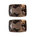 AA Brazilian Smoky Quartz Set of (Cush 7x5 mm) 1.55 ctw Loose gemstone - Sticky add to cart bar