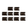 AA Brazilian Smoky Quartz Set of 10 (Oct 6x4 mm) 5.35 ctw Loose gemstone - Sticky add to cart bar