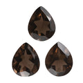 Brazilian Smoky Quartz Set of 3 (Pear 10x8 mm) 5.66 ctw Loose gemstone - Sticky add to cart bar