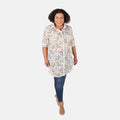 TAMSY Ivory Garden Eyelet Tunic - S - Sticky add to cart bar