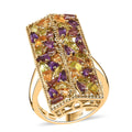 GP Multi Gemstone Ring in 18K Vermeil YG Over Sterling Silver (Size 5.0) 2.50 ctw - Sticky add to cart bar