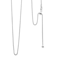 Sterling Silver Spiga Chain Necklace 24 Inches 4.60 Grams