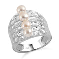Freshwater Pearl Ring in Platinum Bond (Size 6.5) - Sticky add to cart bar
