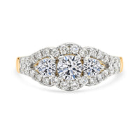 14K Yellow Gold Lab Grown Diamond (G-H, SI) Ring (Size 8.0) 1.60 ctw